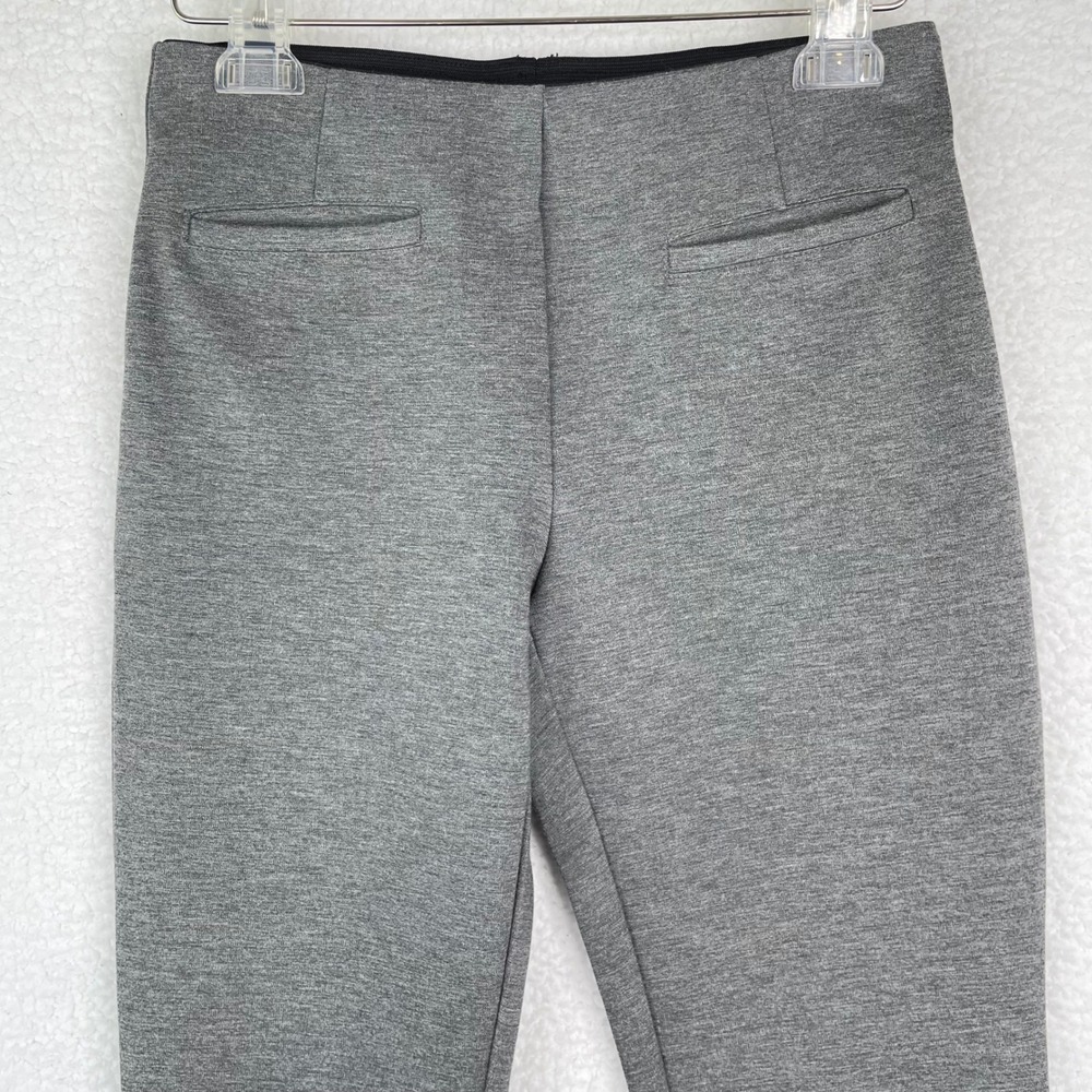 Laura Scott Petite Gray Pull‎ On Dress Pants Slim Leg Stretch Workwear Size SP